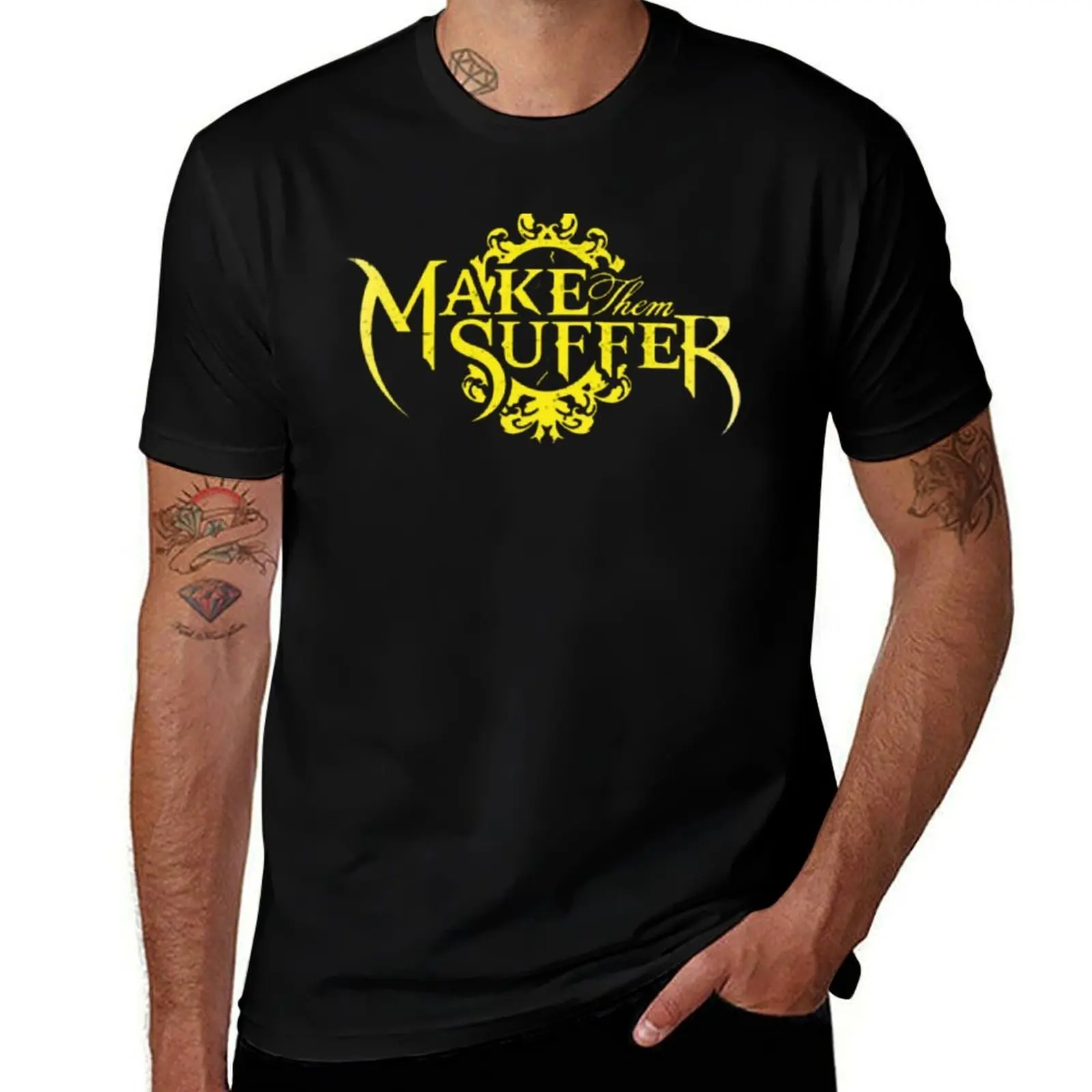 

MAKE THEM SUFFER Logo T-Shirt vintage graphic tee kawaii clothes vintage funny t shirts for men