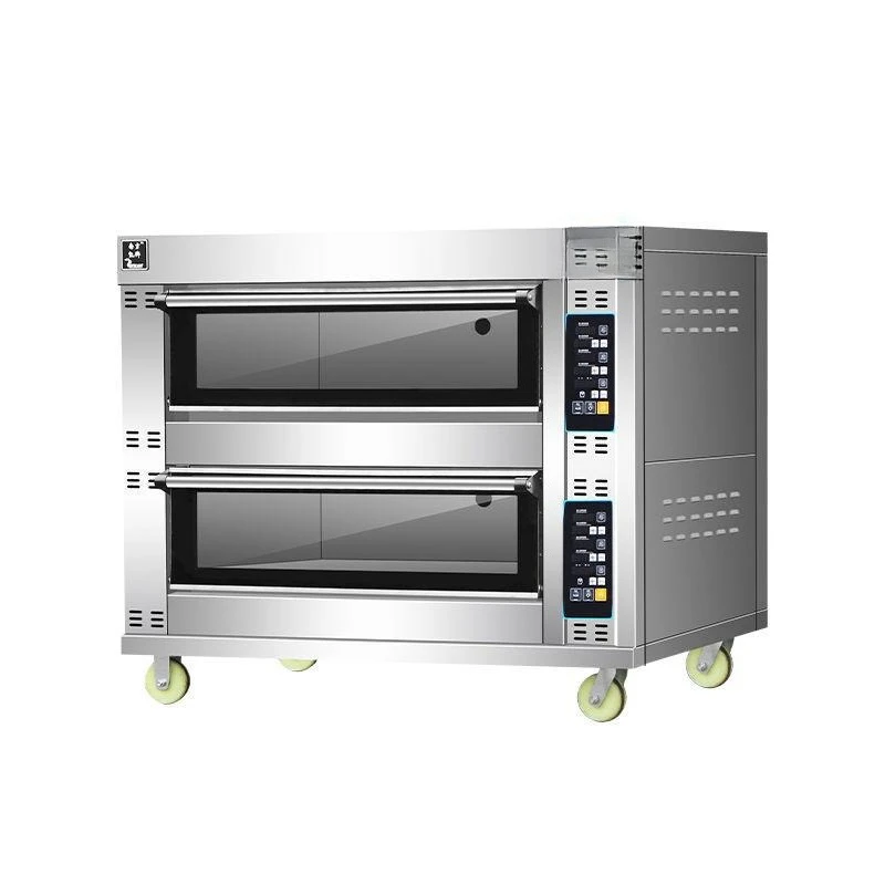 Biscuits, cakes, baking pizza ovens, commercial large one-layer two-plate fully automatic timing, home and commercial