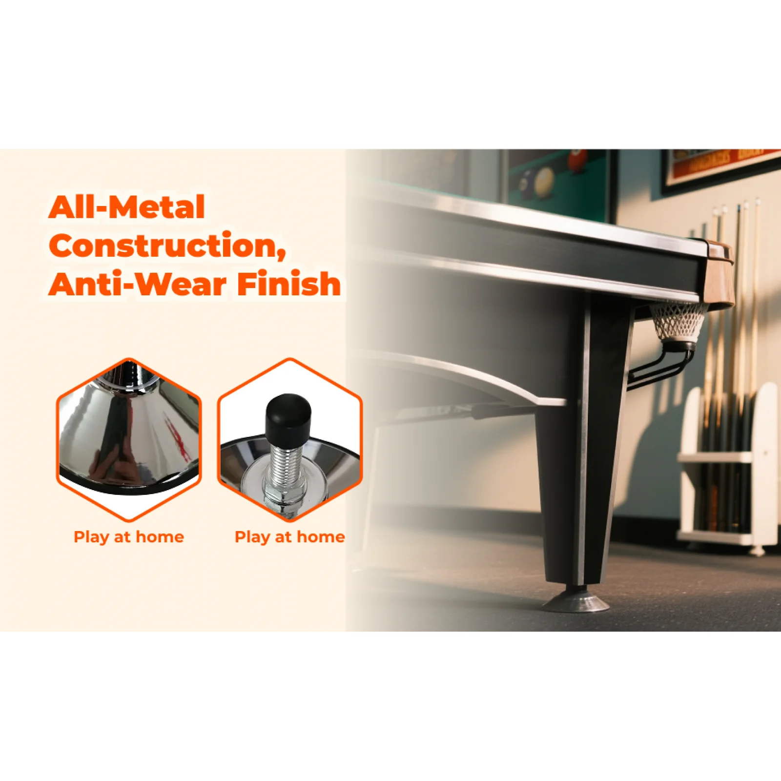 

Billiard Pool Table Leg Leveler Replacement for Most Table Legs Accessories Foot Adjustment Pad for Air Hockey Table Soccer