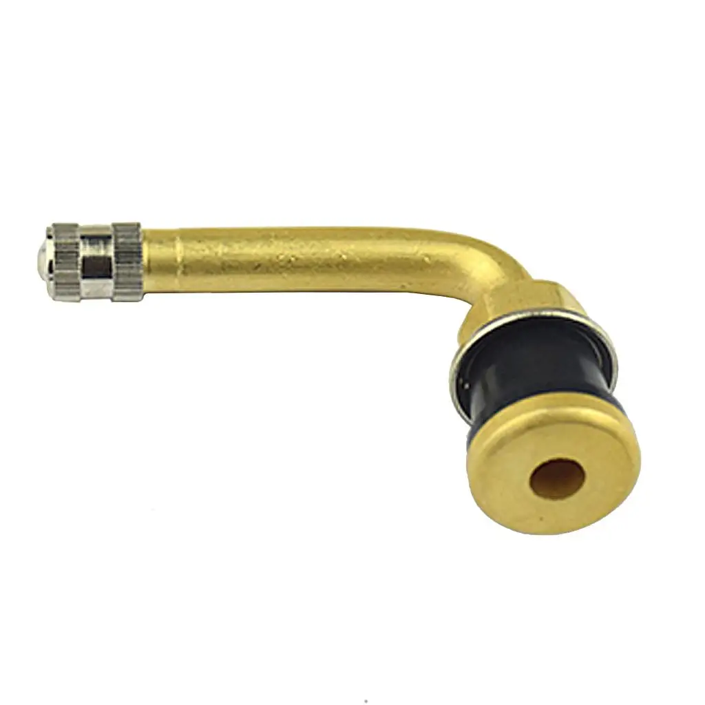 90 Degree Tubeless Truck Clamp-In Valve Stem Brass Wheel Parts