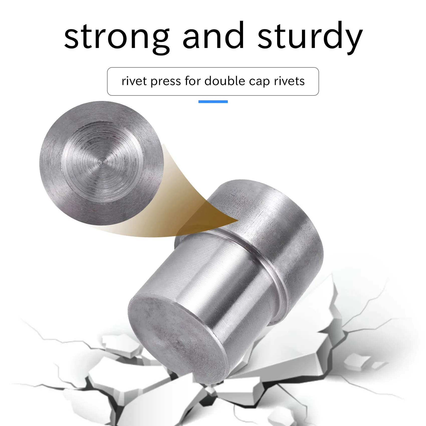 

AT43-5 Sets Double Caps Rivets Dies(5Mm/6Mm/8Mm/10Mm/12Mm)