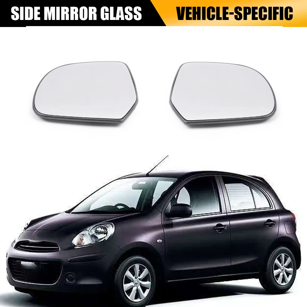

Для Nissan March K13 2010-2017 замена стекла бокового зеркала левого и правого зеркала заднего вида OEM