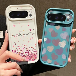 Colorful Love Heart Phone Case For Google Pixel 10 9 Pro XL 9A 8A 10 8 Pro 7A Shockproof Soft Silicone Cover For Pixel 9 8 7 Pro