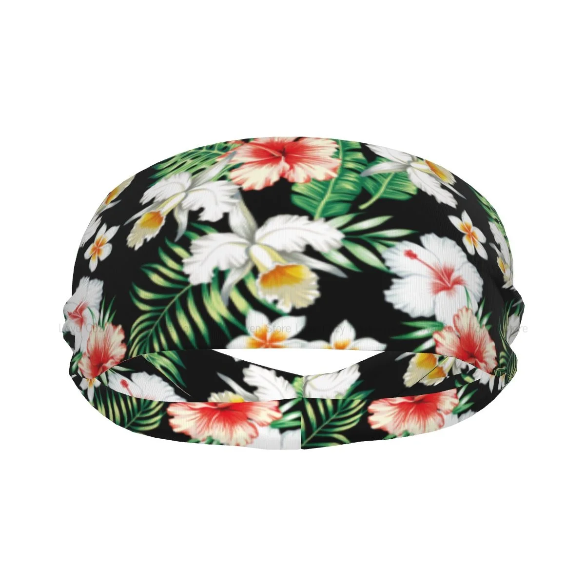 

Спортивная повязка на голову с гавайским цветочным принтом, эластичные повязки для женщин и мужчин, баскетбольная спортивная повязка для тренажерного зала, фитнеса, волейбола, тенниса
