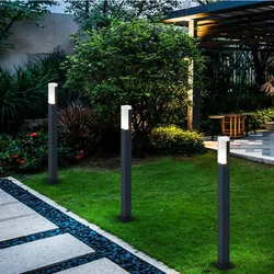 Outdoor 12W LED Lawn Lamp DC12V AC110V 220V LED Garden Light LED Exterior Bollard Light Floor Garden Courtyard Road Lighting