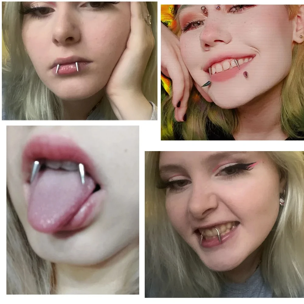 2 piezas de joyería perforada - Nail Art Vampire reseña y precio