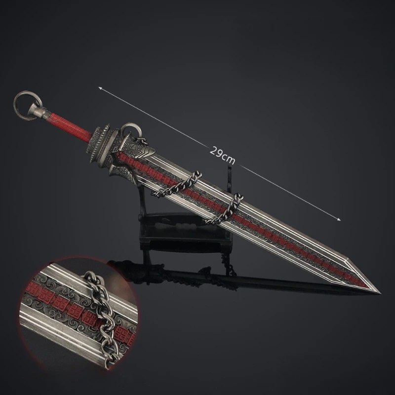 The Legend of Qin Shengqi Jueque Sword weapons Model Anime peripheral Cosplay Props Melee knife Metal Craft Ornament Boy's Gifts
