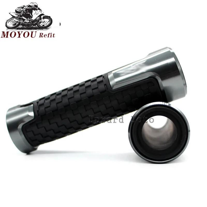دراجة نارية CNC مقبض مطاطي من الألومنيوم قبضة قضيب ، يد لـ Vespa ، سكوتر LT ، LX ، GT