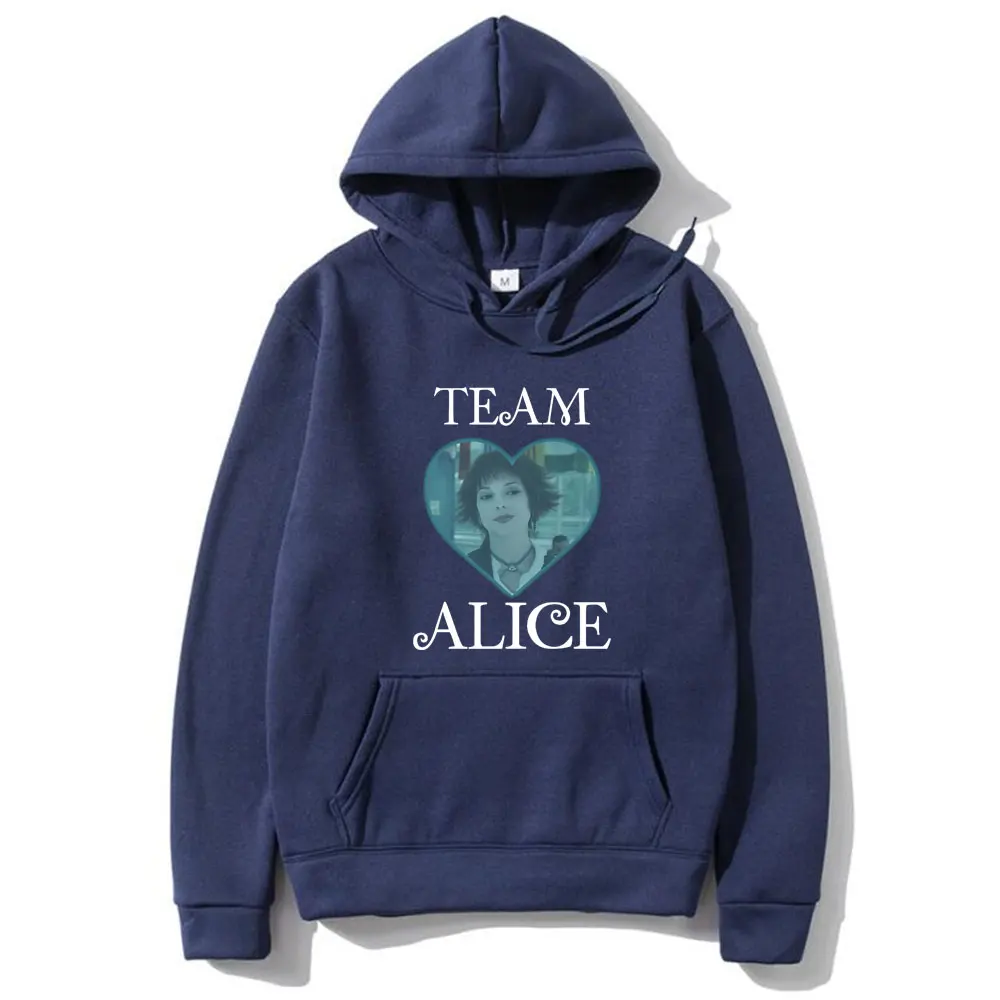 Movie Twilight Team Alice Cullen Graphic Hoodie Robert Pattinson Funny Meme Hooded Sweatshirt Men Women Fashion Vintage Hoodies