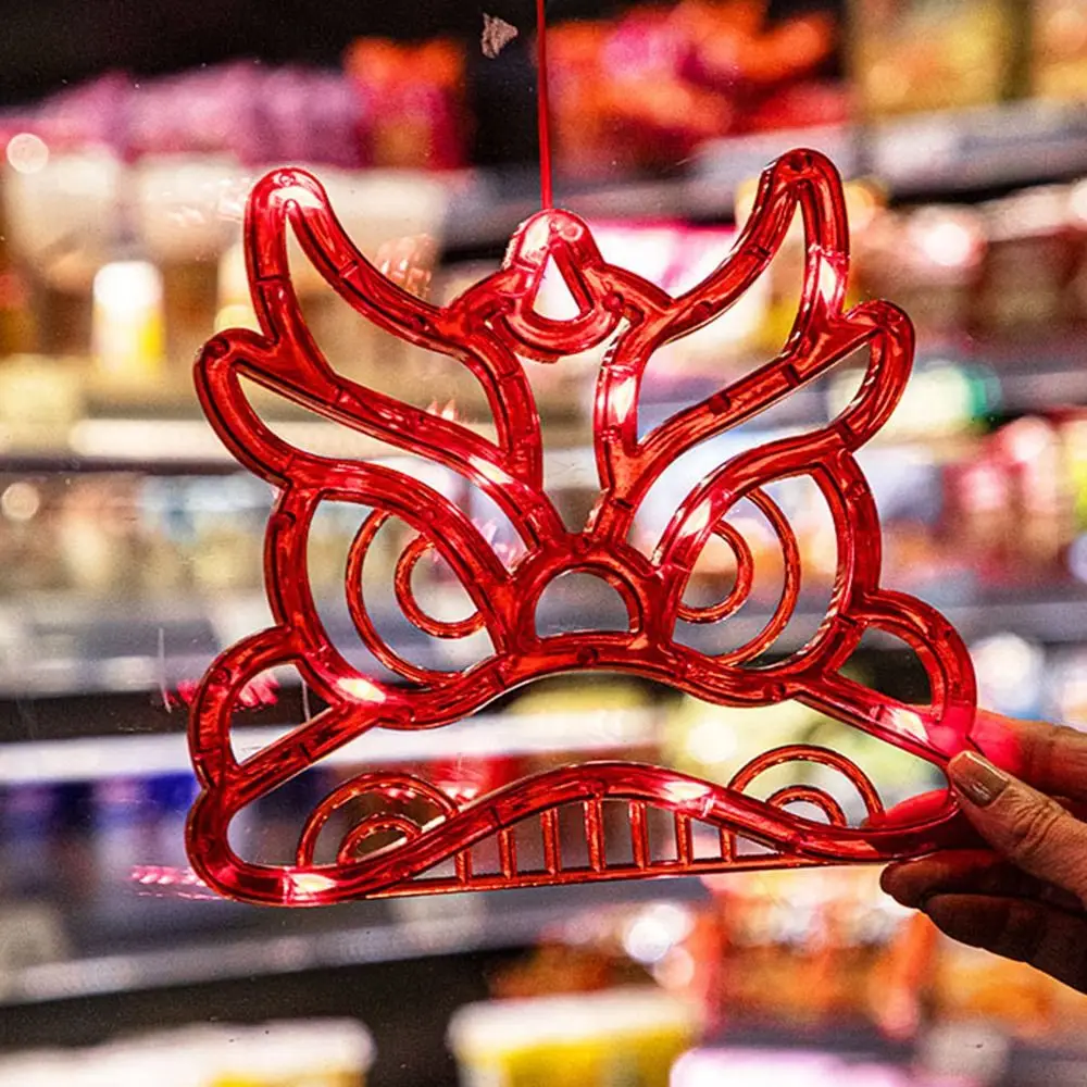 

Hanging New Year Suction Cup Lamp Glowing Good Luck Spring Festival Window Lights LED Acrylic Window Hanging Lights Room