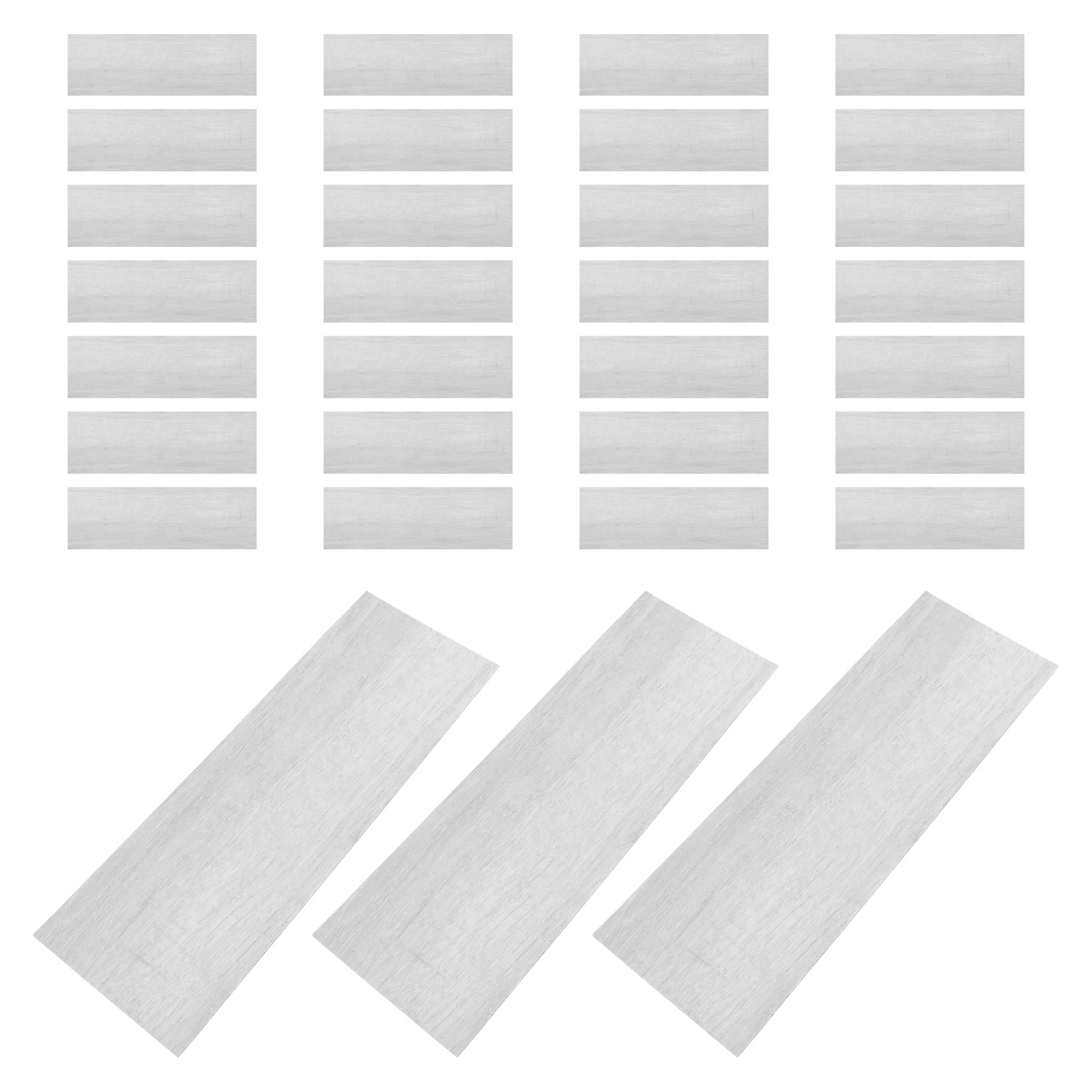 32 Peças de Azulejos de Piso Autoadesivos com Textura de Madeira 18x6 polegadas, Impermeáveis e Resistentes a Arranhões para Cozinha e Banheiro