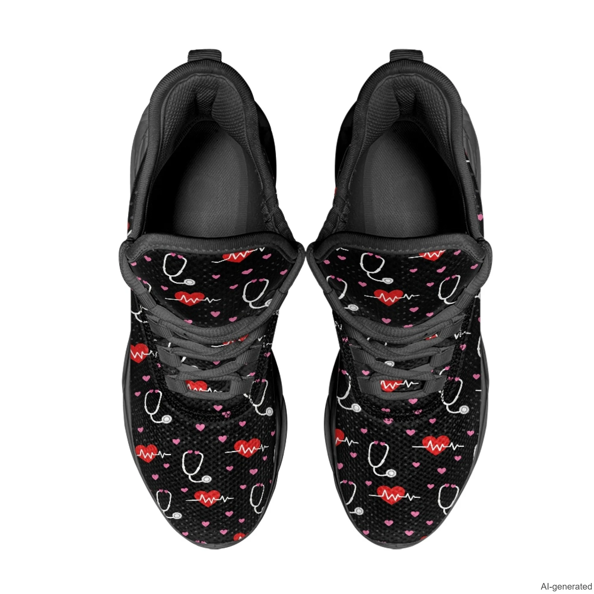 XIXIRIMIDO Max Soul Shoes Medical Pattern Print Running Shoes for Men Casual Fashion Women Snakers Walking Running Shoes 35-48