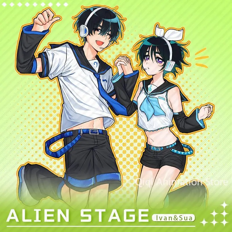 

Anime ALIENSTAGE Ivan Sua Cosplay Acrylic Stand Cute Badges Brooches Acrylic Bricks Colored Paper Collectible Birthday Gifts