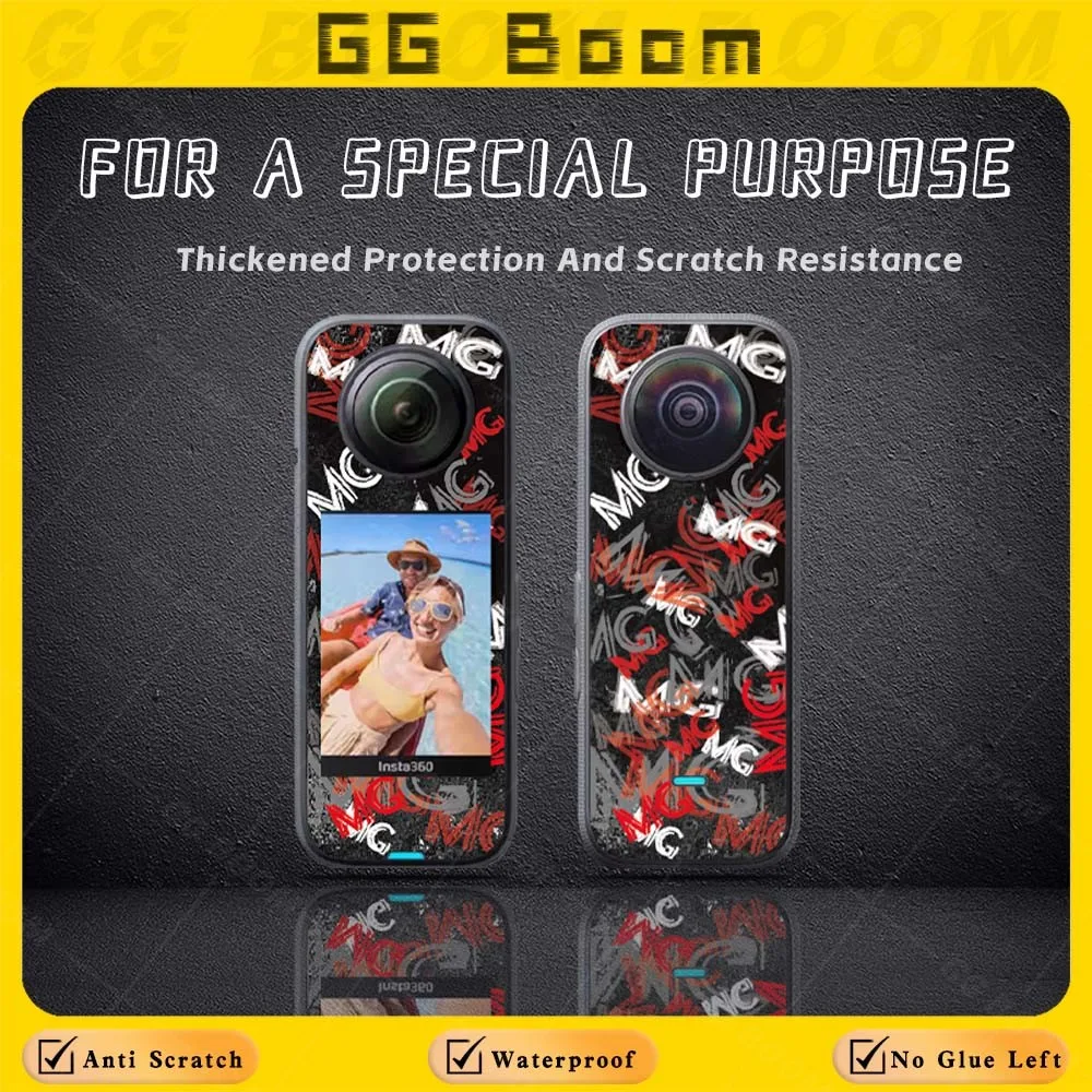 Panoramic Action Camera Accessorie Sticker Protection Films Colorful PVC Decals Waterproof For Insta 360 One X3 insta 360 x3