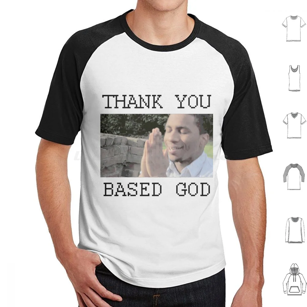 Merci basée dieu t-shirt grande taille 100% coton Lil B basé dieu meilleur rappeur vivant le plus brut rappeur vivant merci basée dieu Tybg