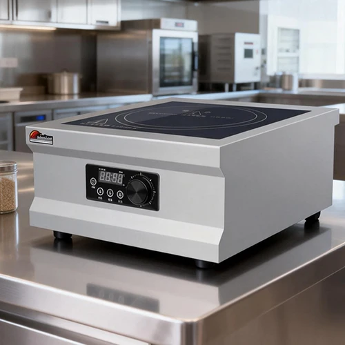 5000W Induction Cooktop, Heavy Duty Professional Ceramic Stove, Electric Industrial Commercial Hob, 5 Power Levels, Fast Heating