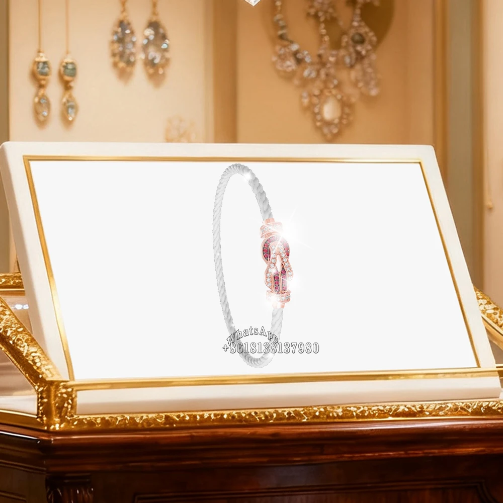 Gryan 2025 جديد 925 فضي ملون كامل الزركون متوسط Lnfinite الحظ سوار الإناث ملابس يومية هدايا الحفلات زوجين مجوهرات فاخرة