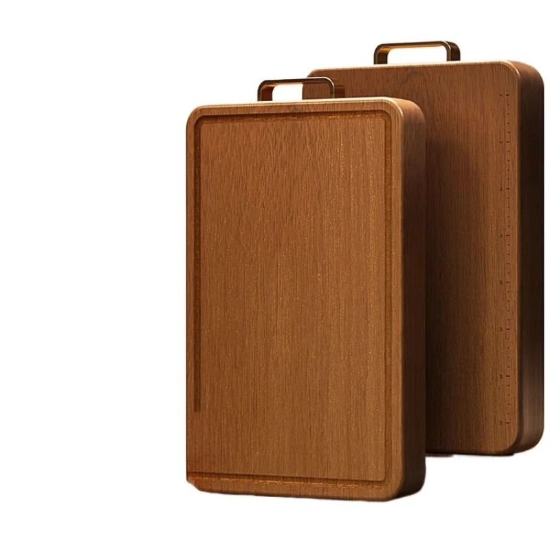 

Antibacterial and mildew-proof solid wood cutting board, household thickened double-sided chopping board