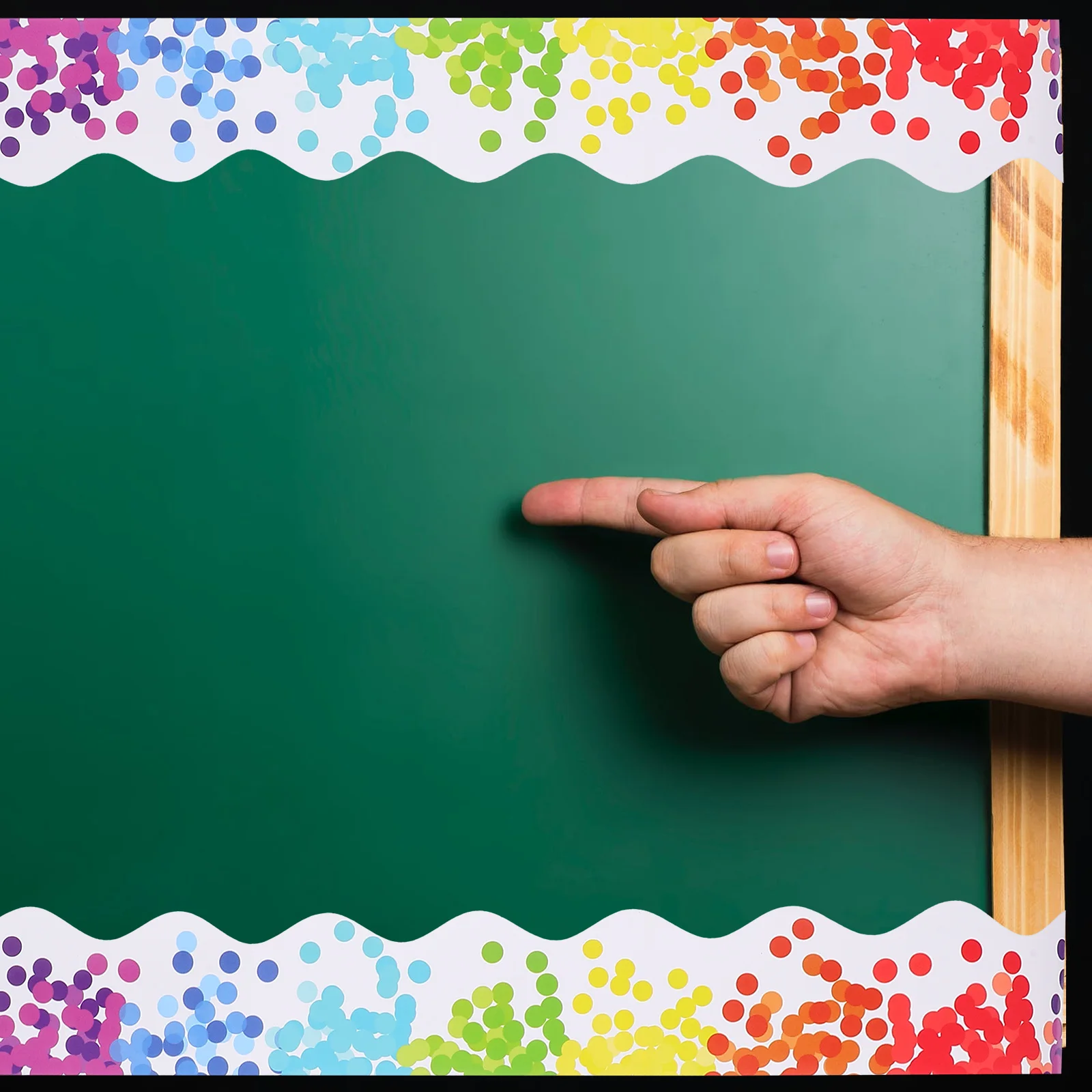 

Bulletin Board Borders Blackboard Edge Stickers Decorative Trim Classroom Office Supplies Waterproof Reusable Wall Decor Border