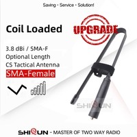 Baofeng Walkie Talkie CS Tactical Antenna UV-K5 Foldable Aerial SMA-F VHF UHF UV-5R UV-82 UV-25M UV-16 UV-68 Pro Max Accessories