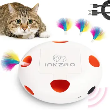 INKZOO Cat Toys, Interactive Cat Toys for Indoor Cats, Smart Interactive Kitten Toy, Automatic 7 Holes Mice Whack-A-Mole 1
