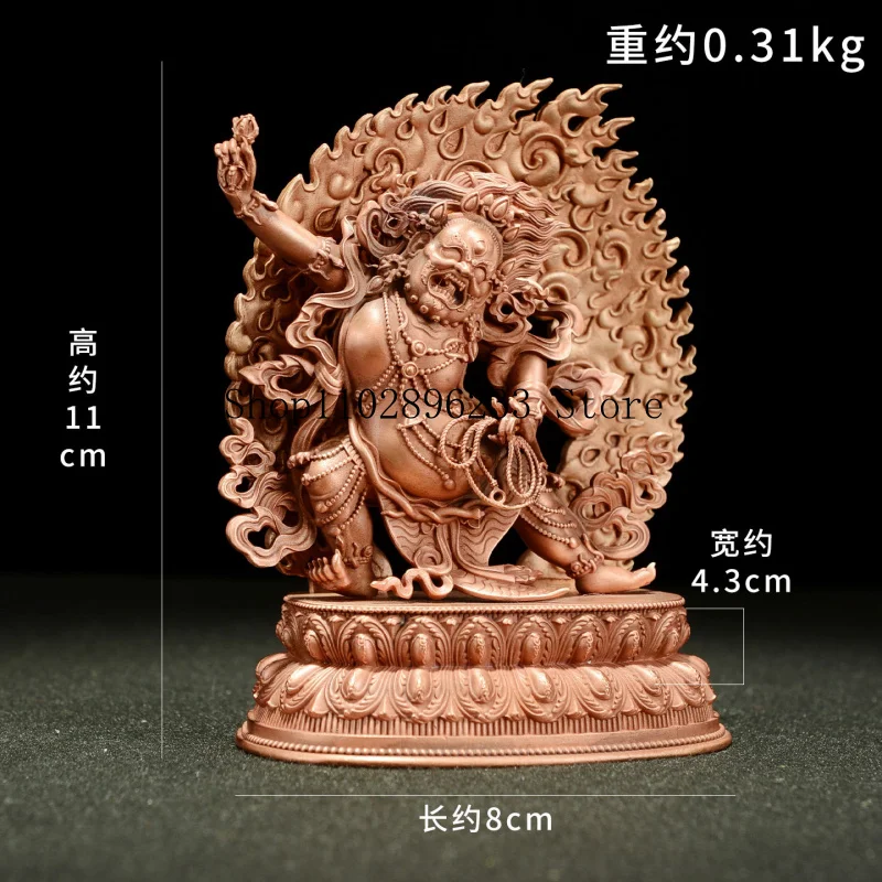《Vajra Hand》Household copper《Great Respect/Mahasthamaprapta》Portable small bronze statue ornament4Inch