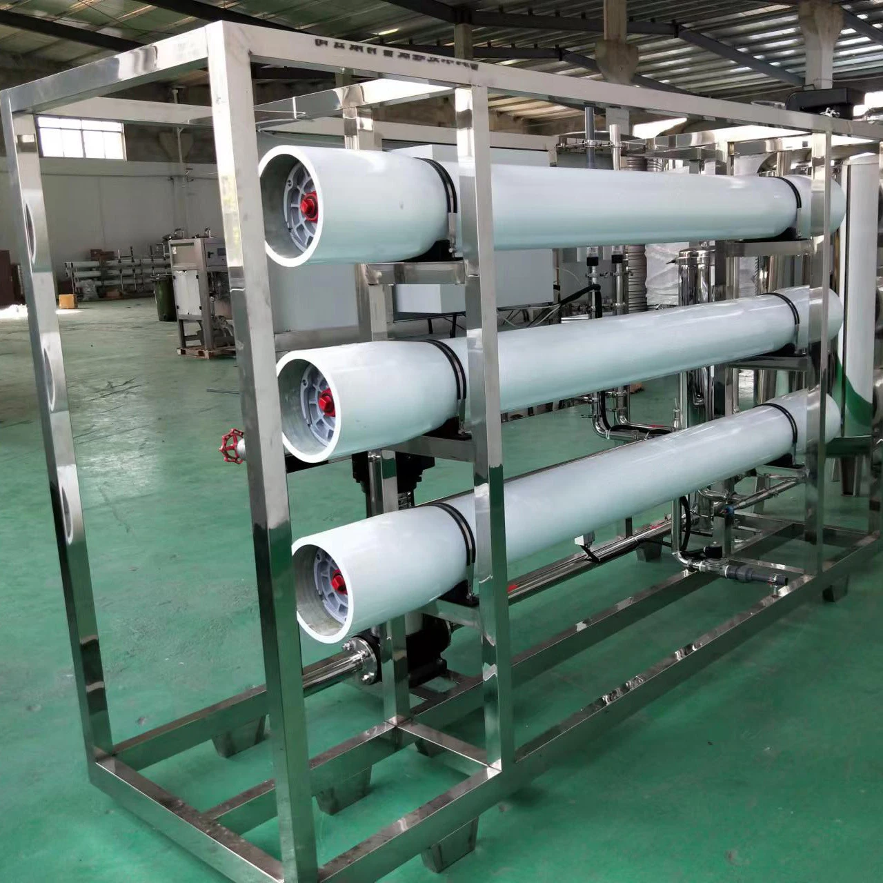Large capacity reverse osmosis water system for seawater desalination plant to produce domestic water