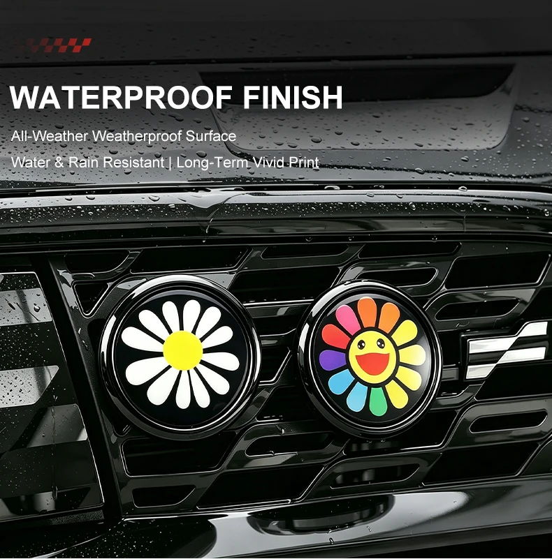 Universelles 3D-Acryl Frontgrill-Emblem Abzeichen Auto-Außenschild Styling-Dekoration Zubehör – Detail 10