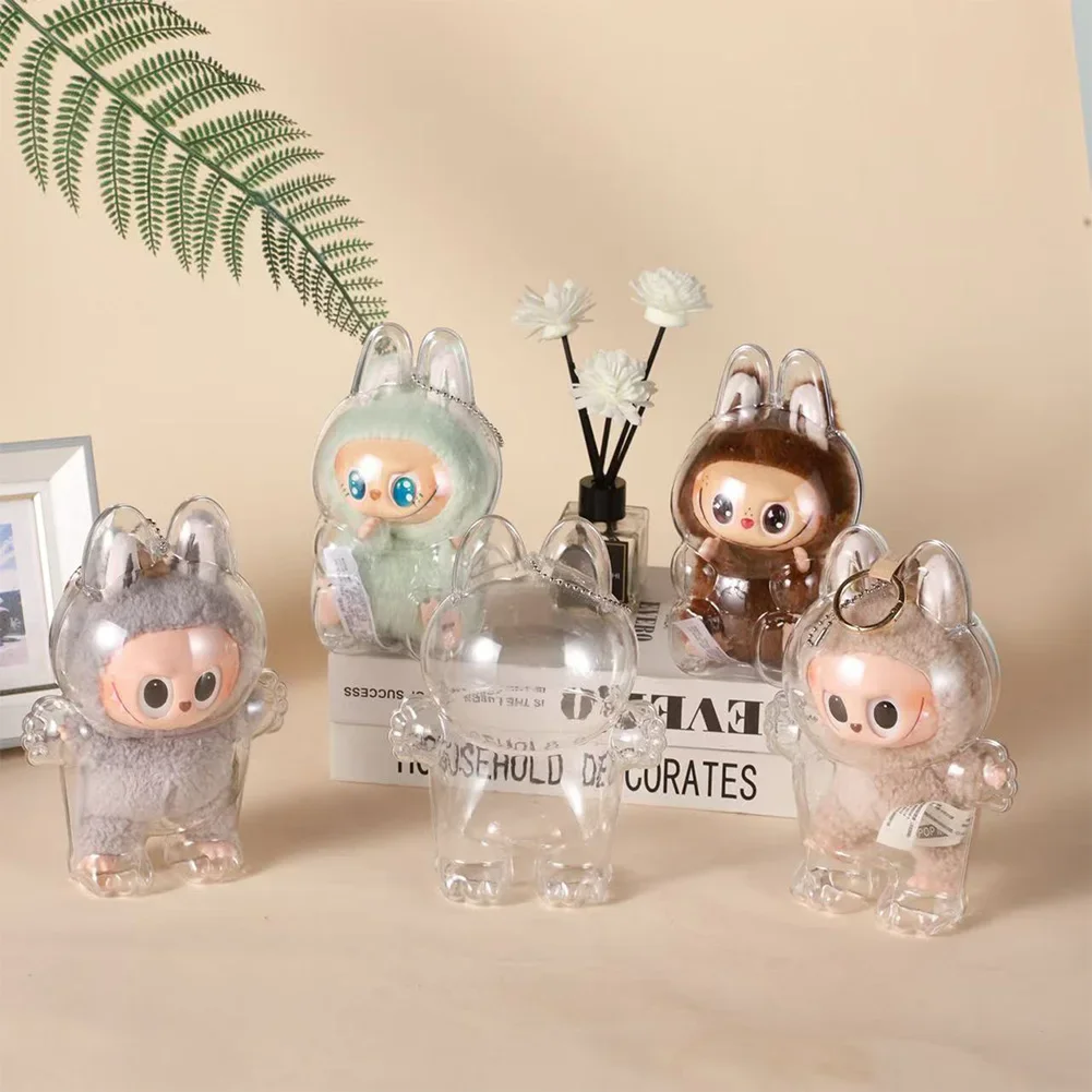 Boîte de rangement 1 pièce, étui de protection pour poupées en peluche, sac d'exposition pour corée Kpop Exo labubu v1 v2, fête assise sans poupée