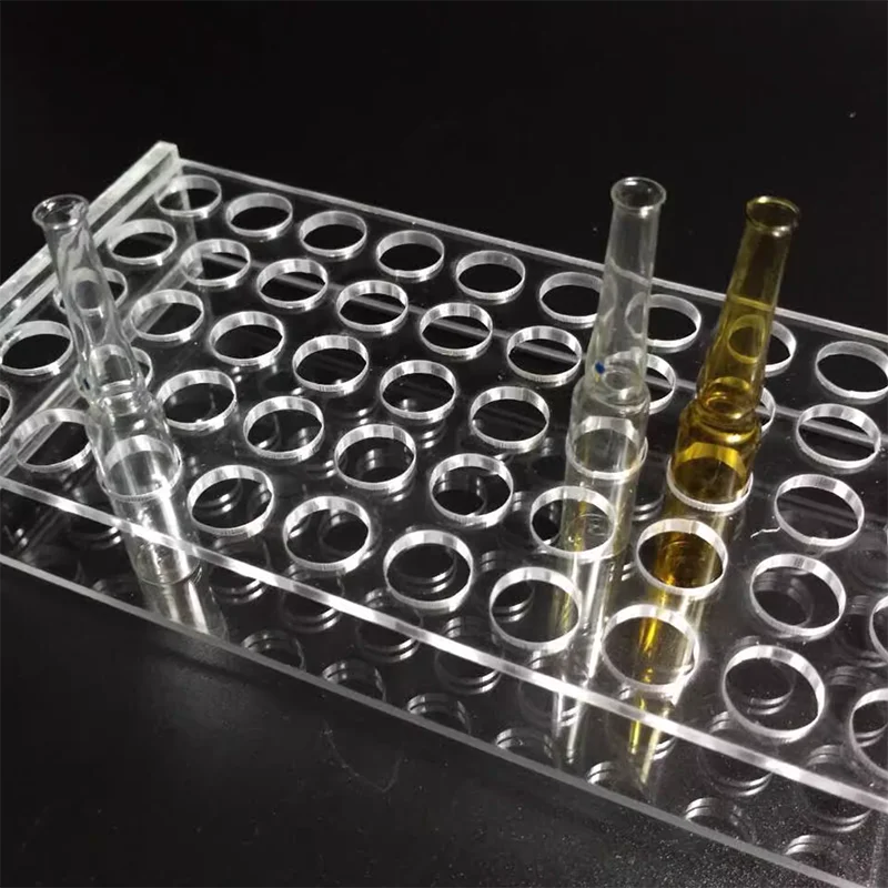 Plexiglas ampoule bottle rack 1ml 2ml 5ml 10ml 20ml 10 holes 50 holes acrylic ampoule bottle rack injection bottle rack