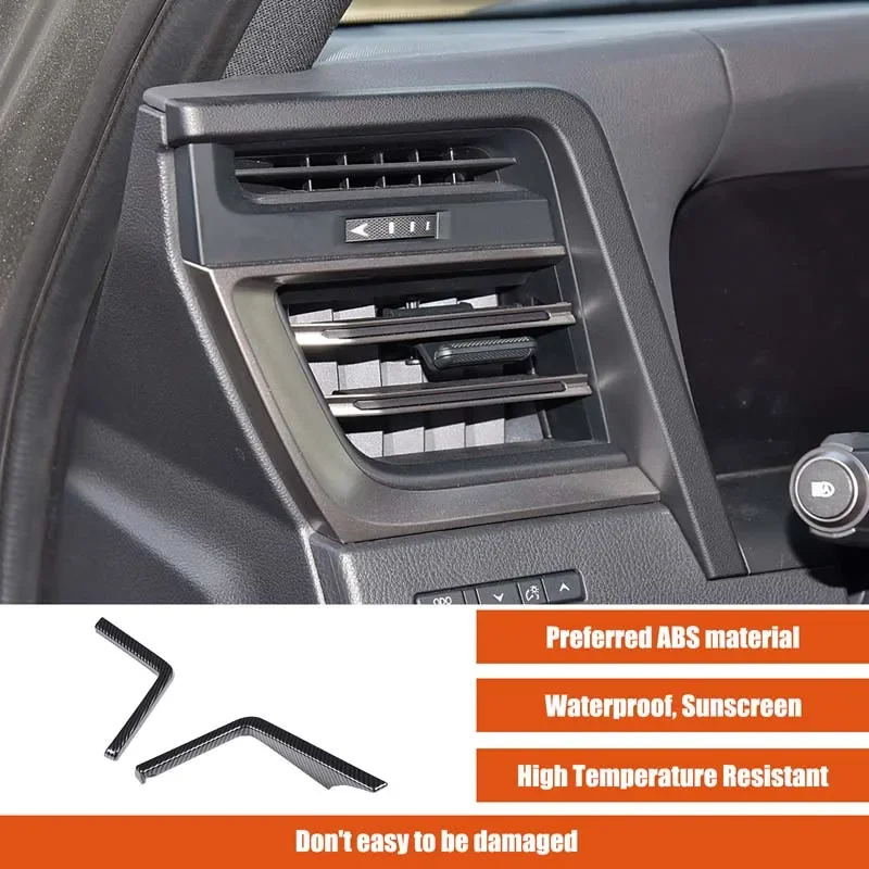 

For Lexus GX 2024+ car center control side air outlet frame ABS carbon fiber decorative sticker car protection accessories