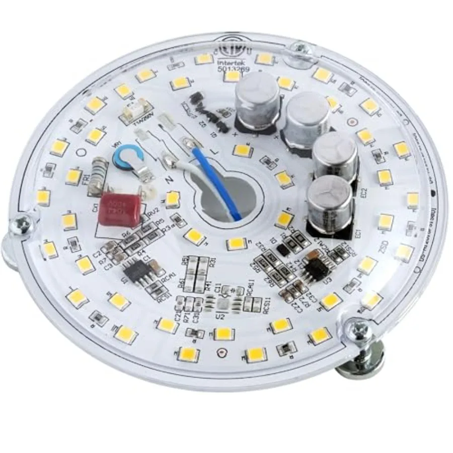 4 inch LED Ceiling Fan Light Retrofit Kit, Ceiling Light Replacement kit, Led Ceiling Flush Light Retrofit PCB, 120V 18W 2200LM