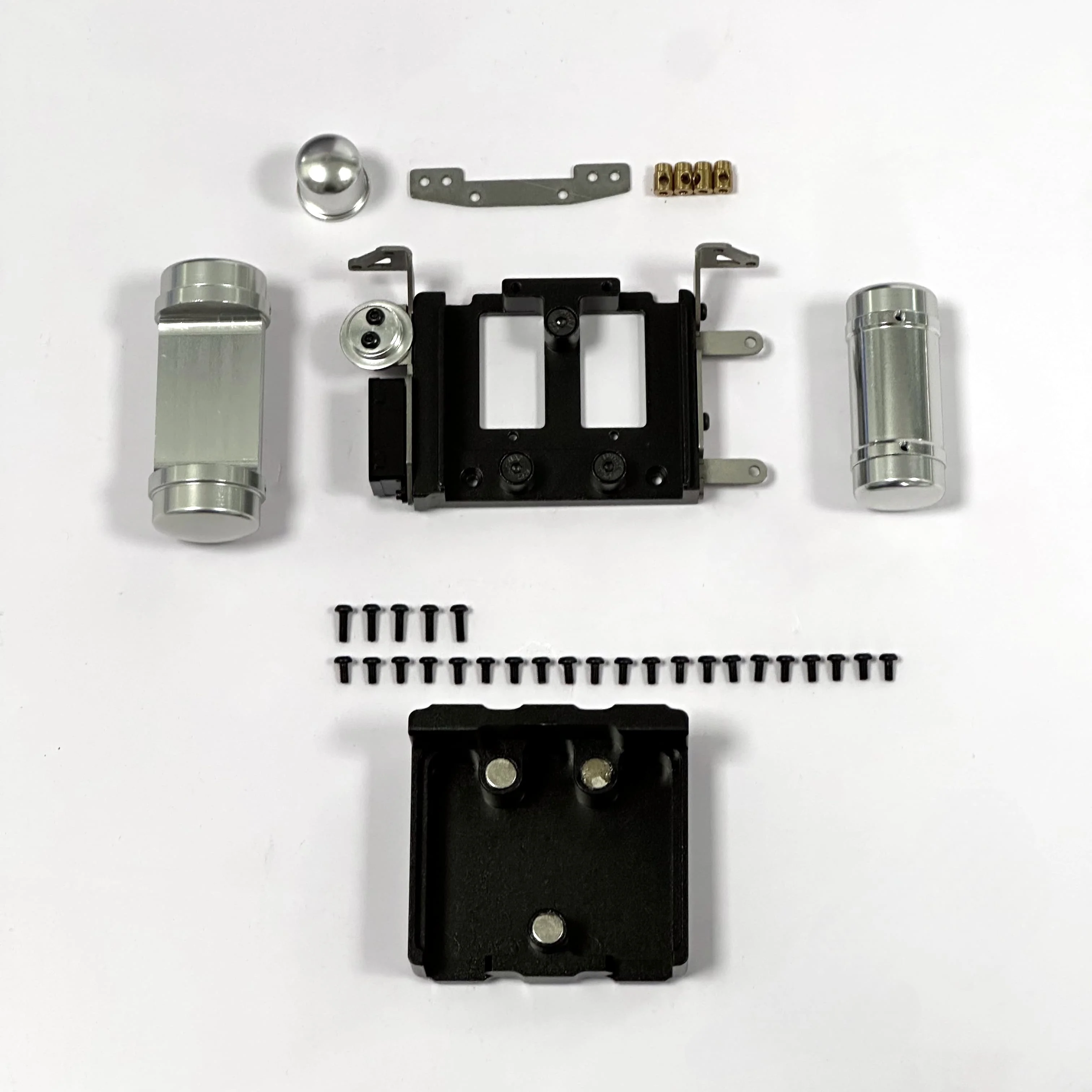 1/14 RC Truck Metall-Diff-Servo-Box mit Lufttank für Tamiya 1/14 RC 770S FH16 TGX Actros Traktor-LKW Teile Zubehör – Detail 2