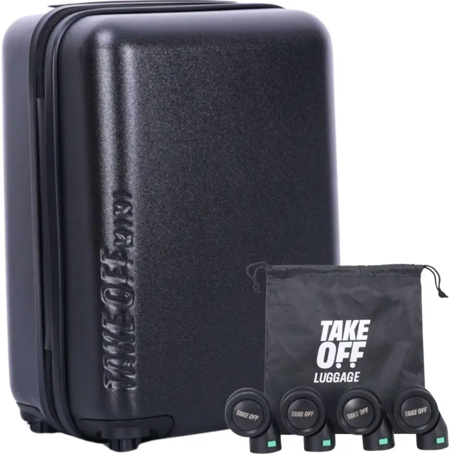 OFF الأمتعة العنصر الشخصي حقيبة صغيرة 40x30x20 سنتيمتر تحت المقعد مع عجلات قابلة للإزالة قفل TSA ، حقيبة صلبة خفيفة الوزن تناسب ضيق