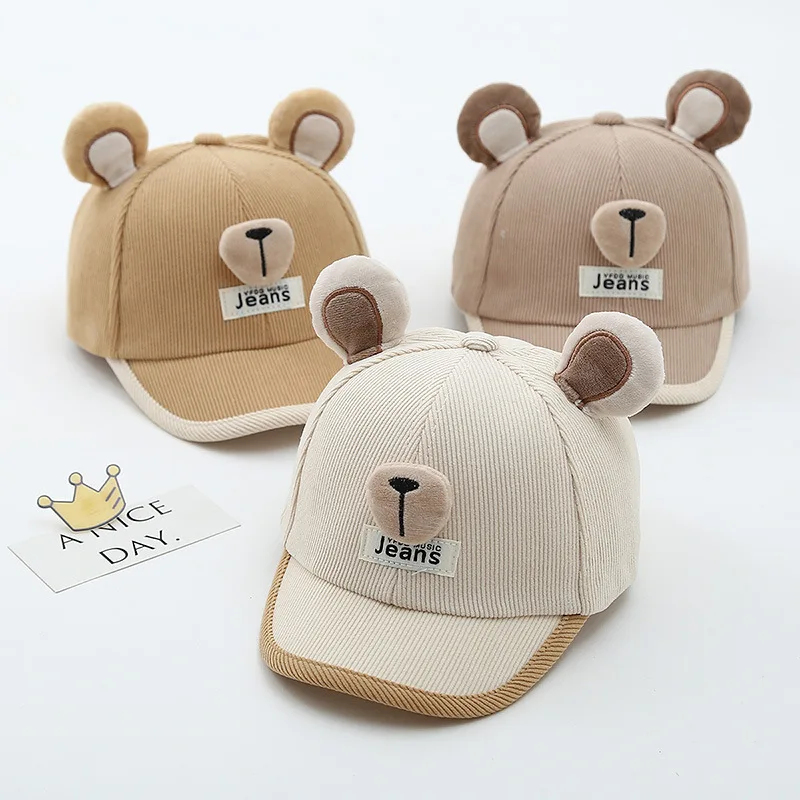 

Cartoon Ears Baby Duckbill Hat Cute Kids Baseball Hats Spring Autumn Sunshade Duck Tongue Cap 1-3Year Children Travel Peaked Cap