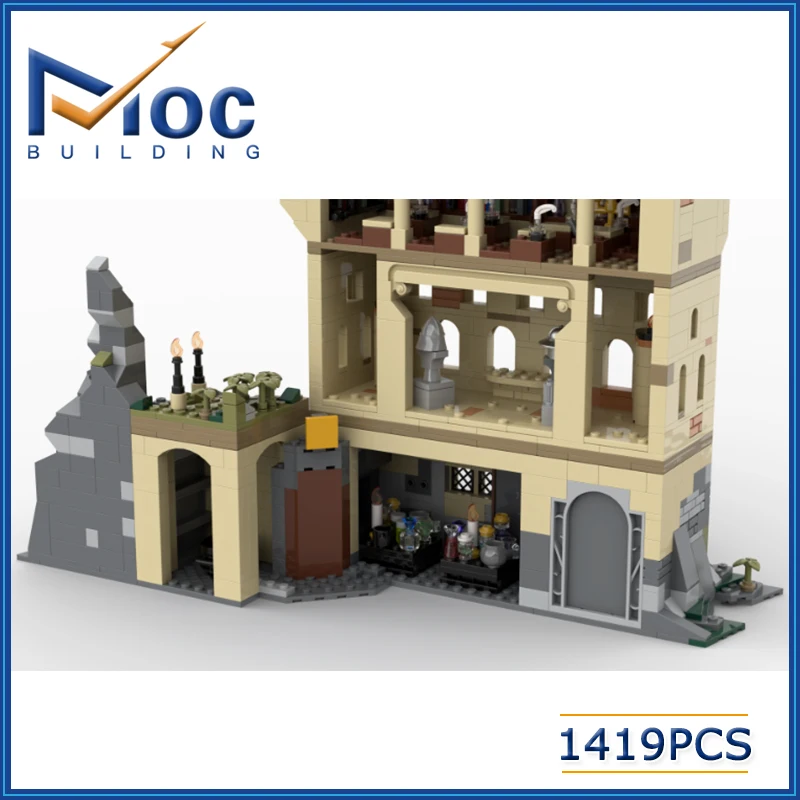 MOC Classic Movie Series Model Building Blocks Classroom And It History Class Castle Scene Creative Toy DIY Assemble Bricks Gift