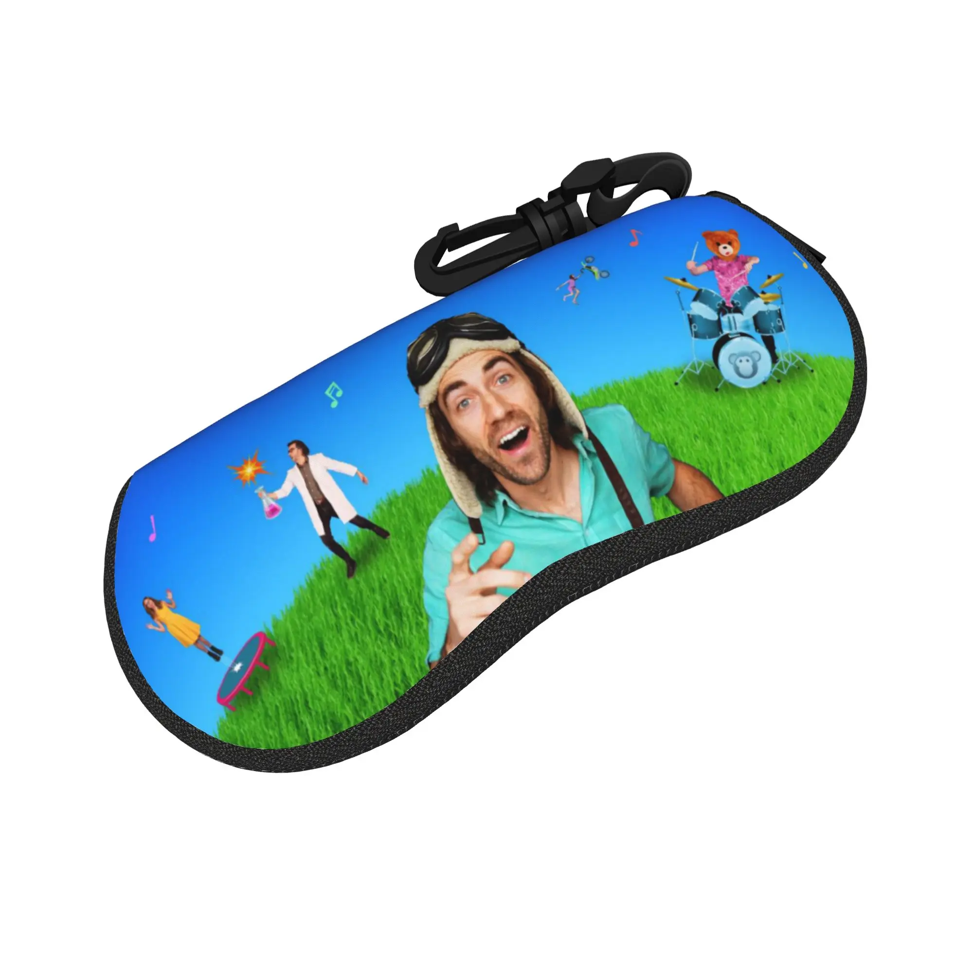 Danny Go Dance Song Glasses Case Girls Printing Zipper  Glasses Storage Box Print Eyeglasses Box