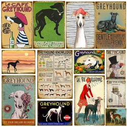 Girls Fell in Love Greyhound Pin Up Tin Sign Classic Movie Poster Tinplate Painting Vintage Metal Wall Plaques Bar Garage Decor