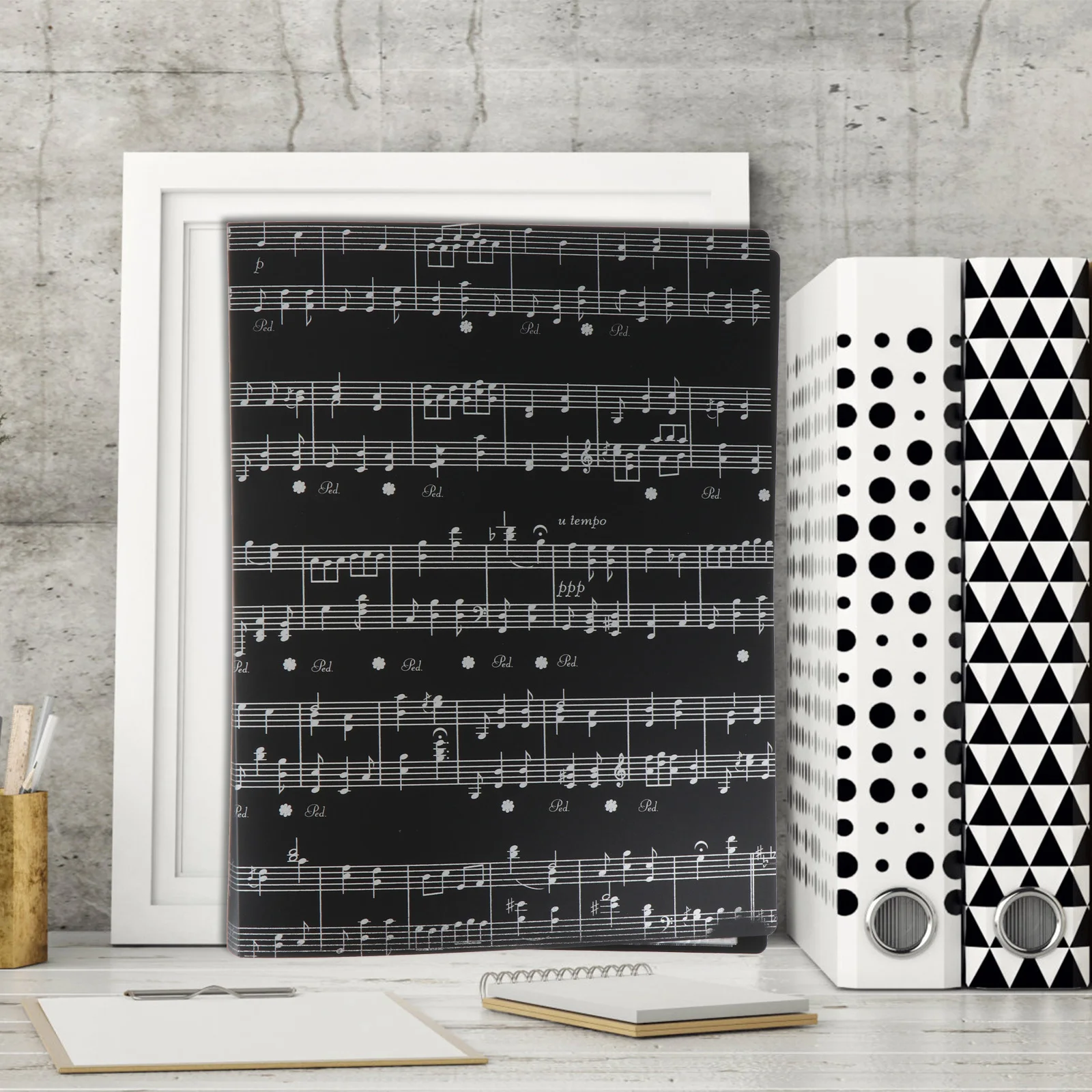 

40 Pockets Music Sheet Folder Portable Document Organizer File Paper Holder Large Capacity Storage Folder For School Office