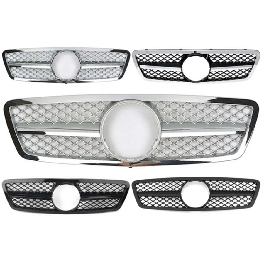 

AMG Styling Car Front Grille Upper Grill For Mercedes-Benz C-Class W203 C280 C320 C240 C200 2000-2006 Sedan ABS tools