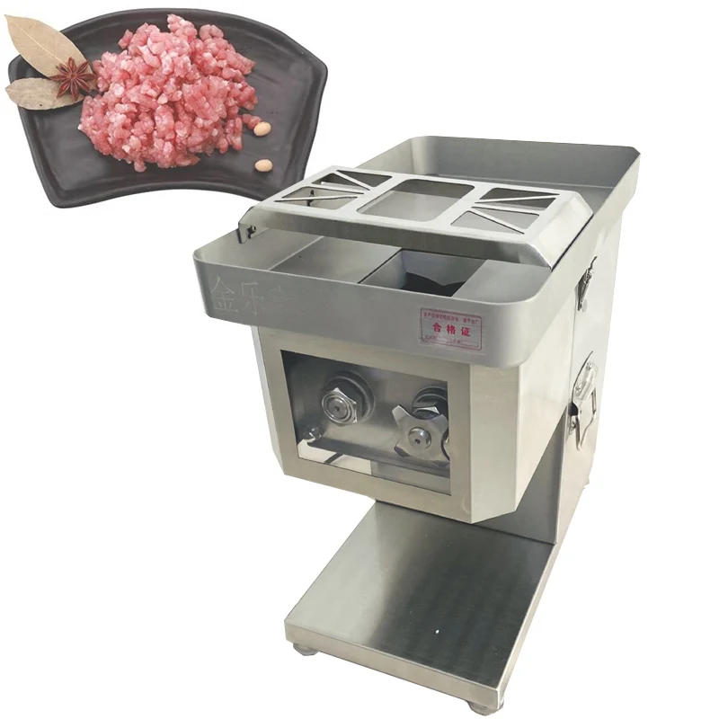 250kg/h High Efficiency  Meat Slicer Fresh Meat Shredding And Slicing Machine Desktop Meat Cutter