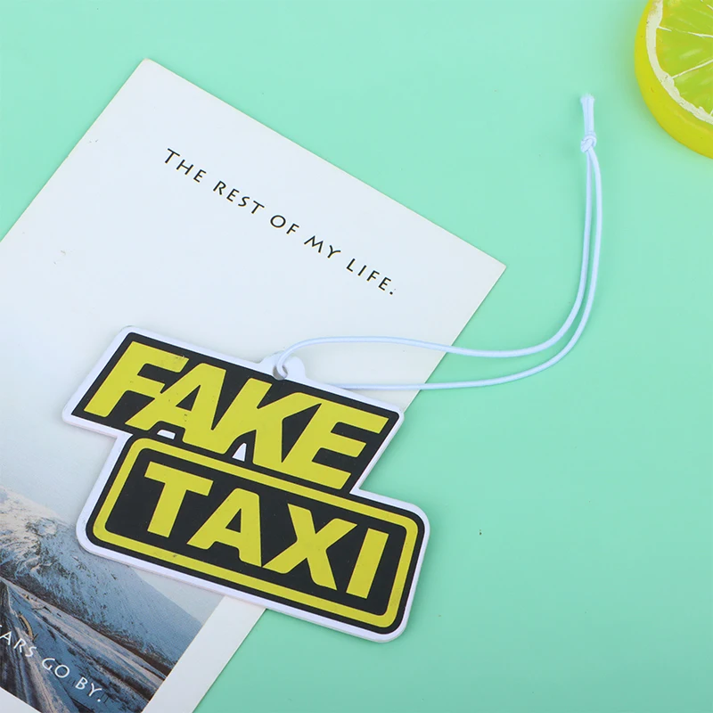 Accessories Car Air Freshener Car Rearview Mirror Pendant Racing Auto Scent Perfume Car Decoration Anime Decor for Fake Taxi