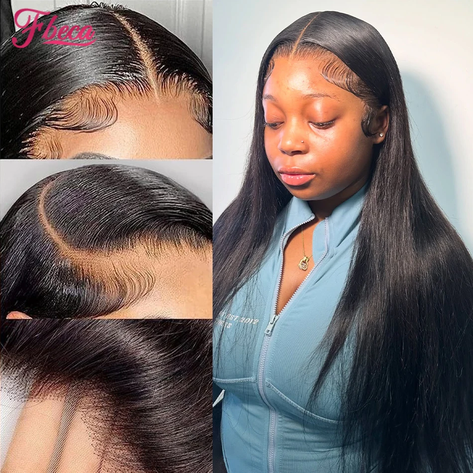 

13x4 13x6 HD Lace Frontal Human Hair Wigs Bone Straight Brazilian 100% Human Hair Wig For Women 180% Density Lace Front Wigs