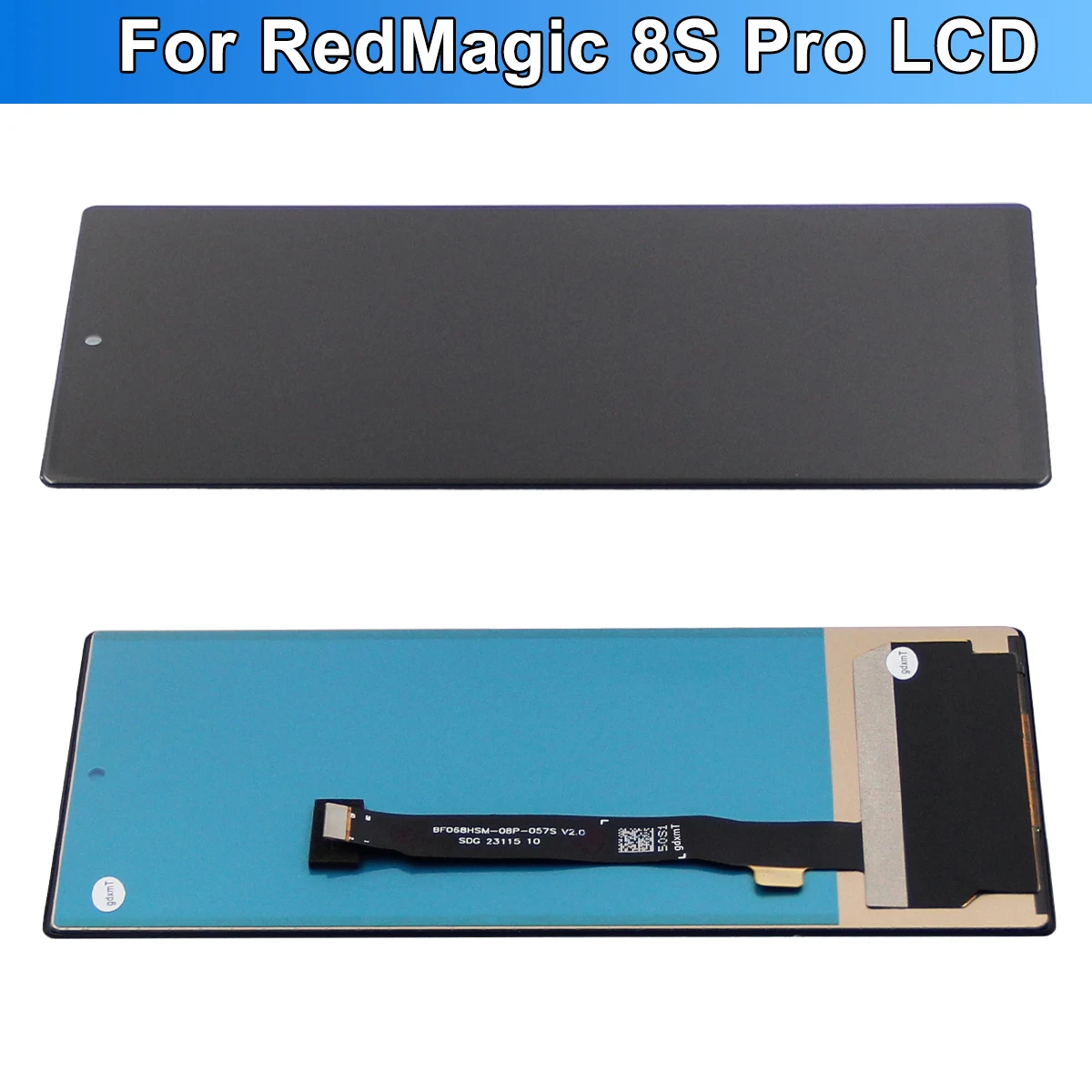 For Red Magic 8s Pro LCD Touch Screen Digitizer Assembly Replacement for ZTE Nubia Red Magic 8s Pro / 8 Pro - Display Panel