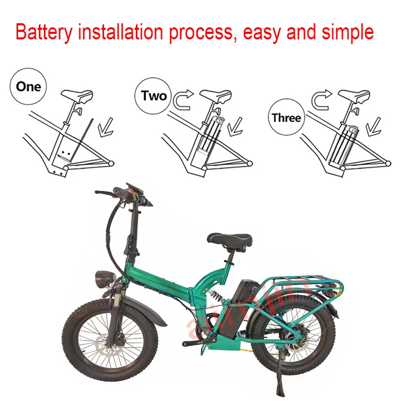 Imagem -04 - Peixes de Prata Batterie do Lítio para a Bicicleta Elétrica Bloco da Bateria do Li-íon 36v 10ah 20ah 350w 500w 750w 1000w