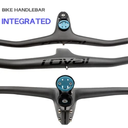 bike carbon handlebar XC MTB handle carbon fiber integrated handle 260g wide 780 60/ 70/80/90/100mm frame bicycle parts