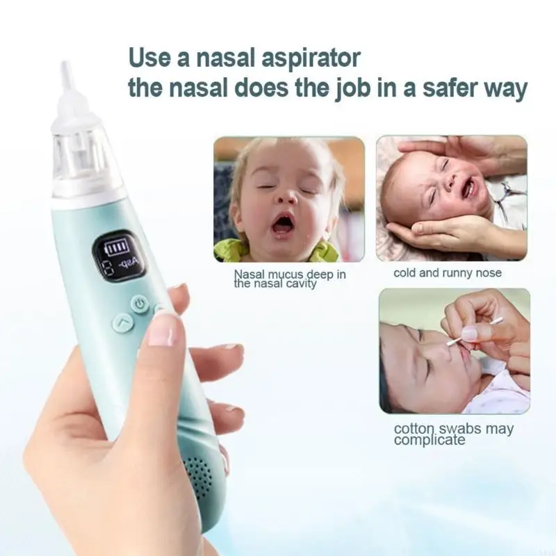 

N84E Electric Nasal Aspirator Baby Nose Aspirator Adjust 3Level Nose Suction Cleaner