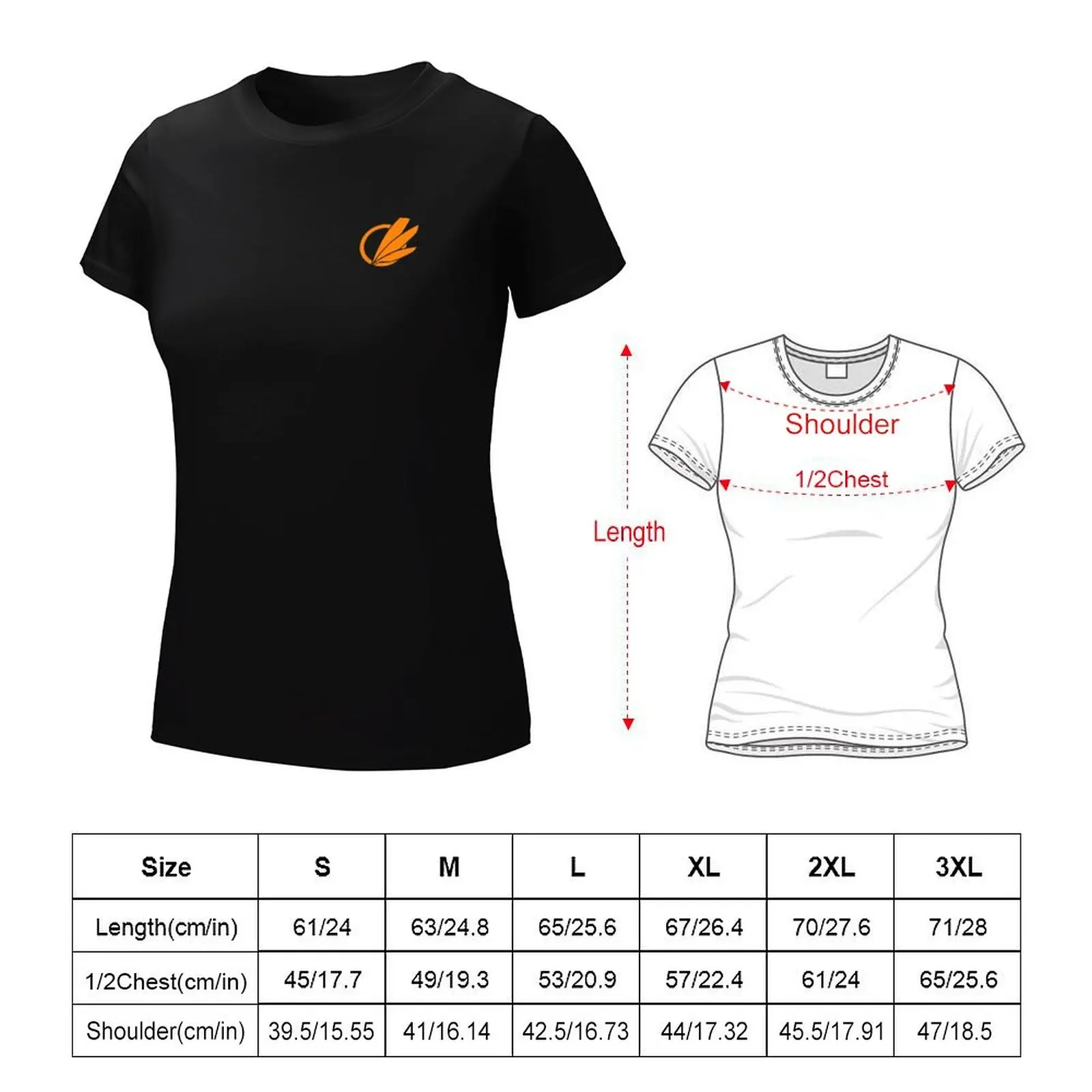 Avali Illuminate logo orange small T-Shirt customs graphics sports fans new edition t shirts for Women