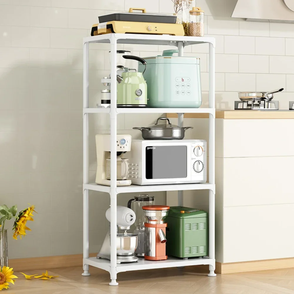 

4/5 Layers Storage Rack Kitchen Organization Storage Rack Floor To Floor Kitchen Cabinet Floor Standing Microwave Storage Rack