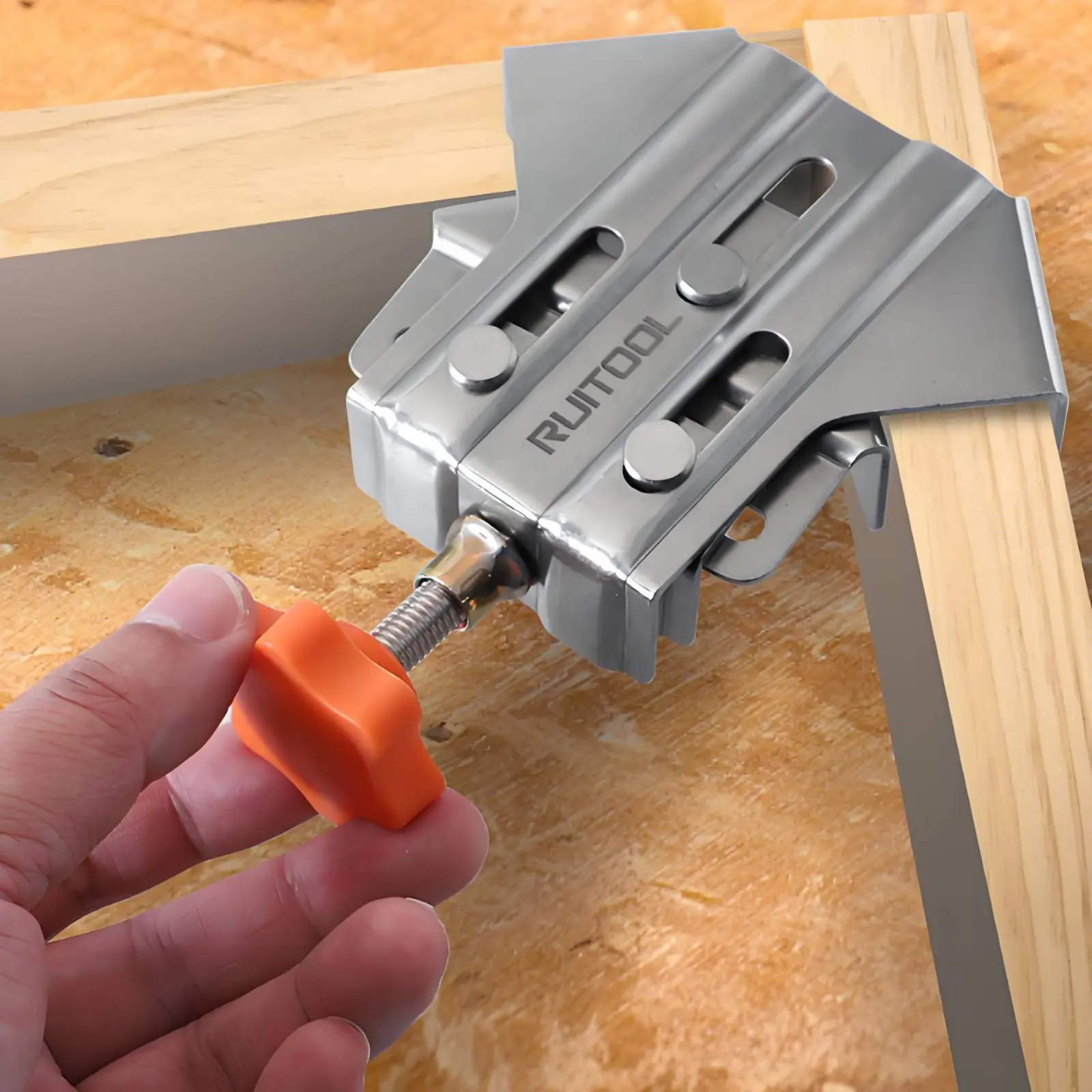 

90 Degree Corner Clamp Long-Lasting Woodworking Corner Clamp Hand Tool Adjustable Rust Resistant for DIY Builders